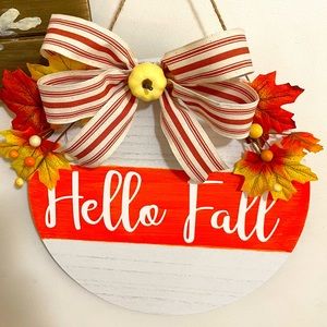 12 inch wooden FALL sign